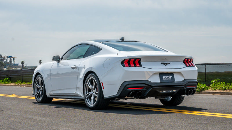 Borla 140982BC 2024 Ford Mustang Ecoboost 2.3L ATAK Catback Exhaust Black Chrome w/ Quad Tip - Non-Active