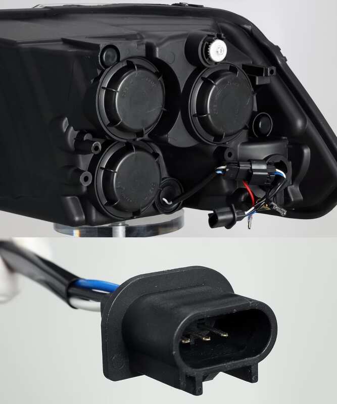 AlphaRex 880539 09-18 Dodge RAM 1500HD LUXX LED Proj Headlights Plnk Style Blk w/Activ Light/Seq Signal/DRL