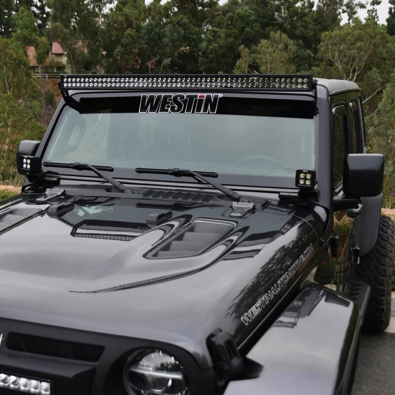 Westin 62-41085 18-19 Jeep Wrangler Pillar LED Light Mount - Black