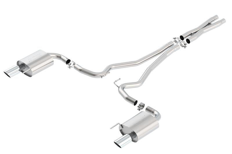 Borla 140590 S-Type Cat-Back 15-17 Ford Mustang GT 5.0L V8 MT/AT 2.5in pipe 4in tip