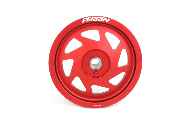 Perrin Performance PSP-ENG-106RD PERRIN 22-25 Subaru WRX/BRZ & Toyota GR86 / 20-25 FXT/OBXT Lightweight Crank Pulley - Red