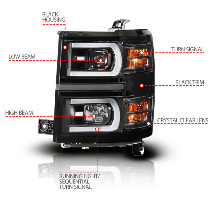 ANZO 111617 ANZ LED/Projector Headlights