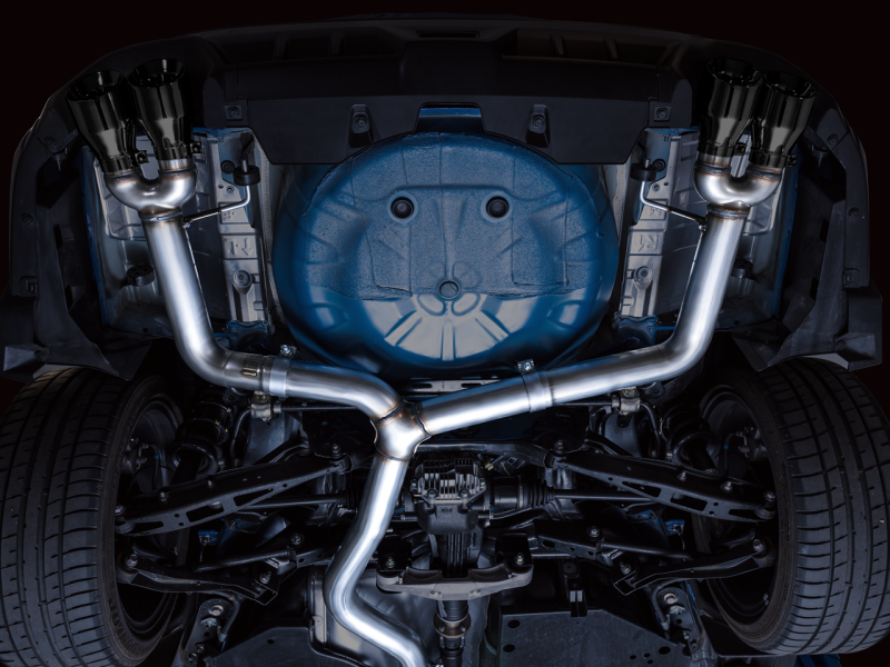 AWE Tuning 3020-43979 2022+ VB Subaru WRX Track Edition Exhaust - Diamond Black Tips