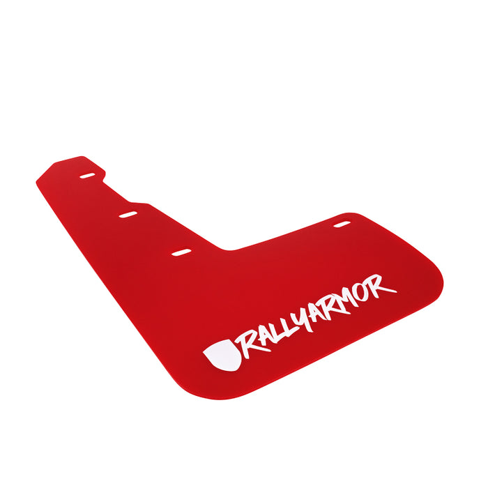 Rally Armor MF32-UR-RD/WH-X 15-21 Subaru WRX/STI Red Mud Flap White Altered Font Logo