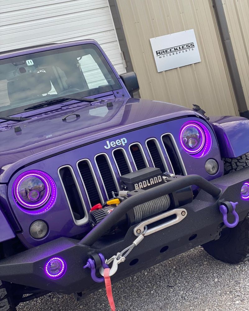 ORACLE Lighting 5769-334 Oracle 7in High Powered LED Headlights - Black Bezel - ColorSHIFT No Controller SEE WARRANTY