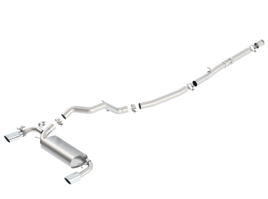 Borla 140730 16-17 Ford Focus RS 2.3L MT Round Angle-Cut Tips Split Rear Exit ATAK Catback Exhaust