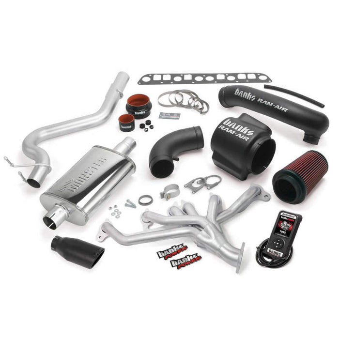 Banks Power 51335-B 04-06 Jeep 4.0L Wrangler PowerPack System - SS Single Exhaust w/ Black Tip