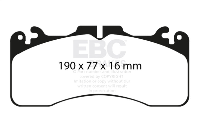 EBC DP31867C 09+ Lexus LS460 4.6 Sport Redstuff Front Brake Pads