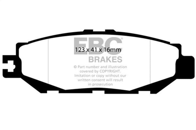EBC DP41008R 93-94 Lexus LS400 4.0 Yellowstuff Rear Brake Pads