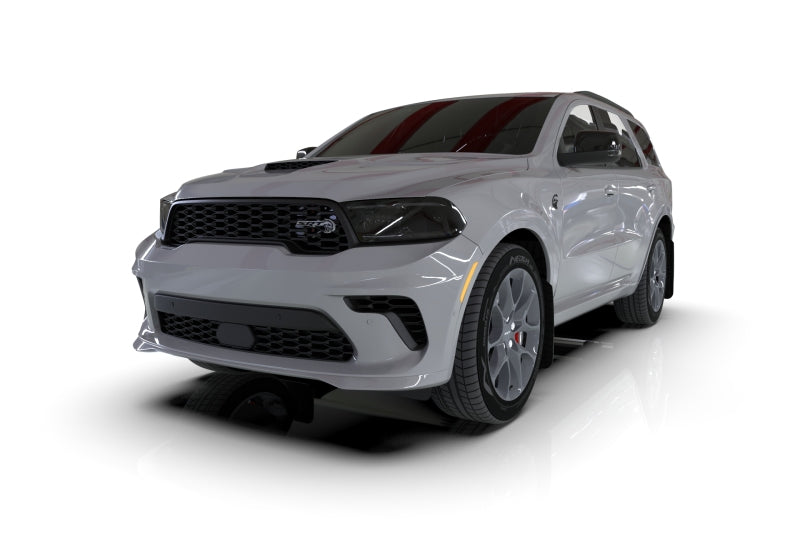 Rally Armor MF55-UR-BLK/WH 16-26 Dodge Durango GT/Hellcat/RT/SRT 392/SXT Black UR Mud Flap White Logo