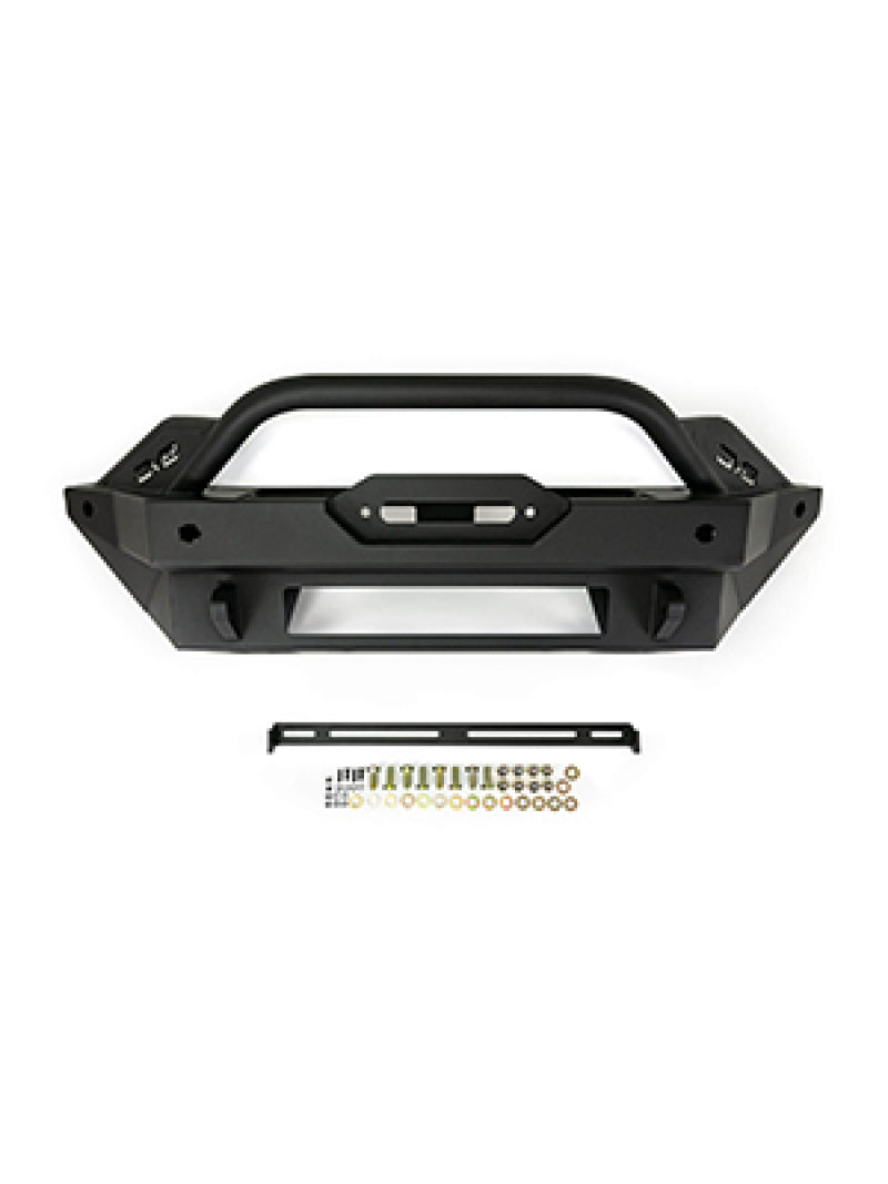 DV8 Offroad FBBR-02 2021+ Ford Bronco Modular Front Bumper Winch Capable w/ Auxiliary Light Mounts