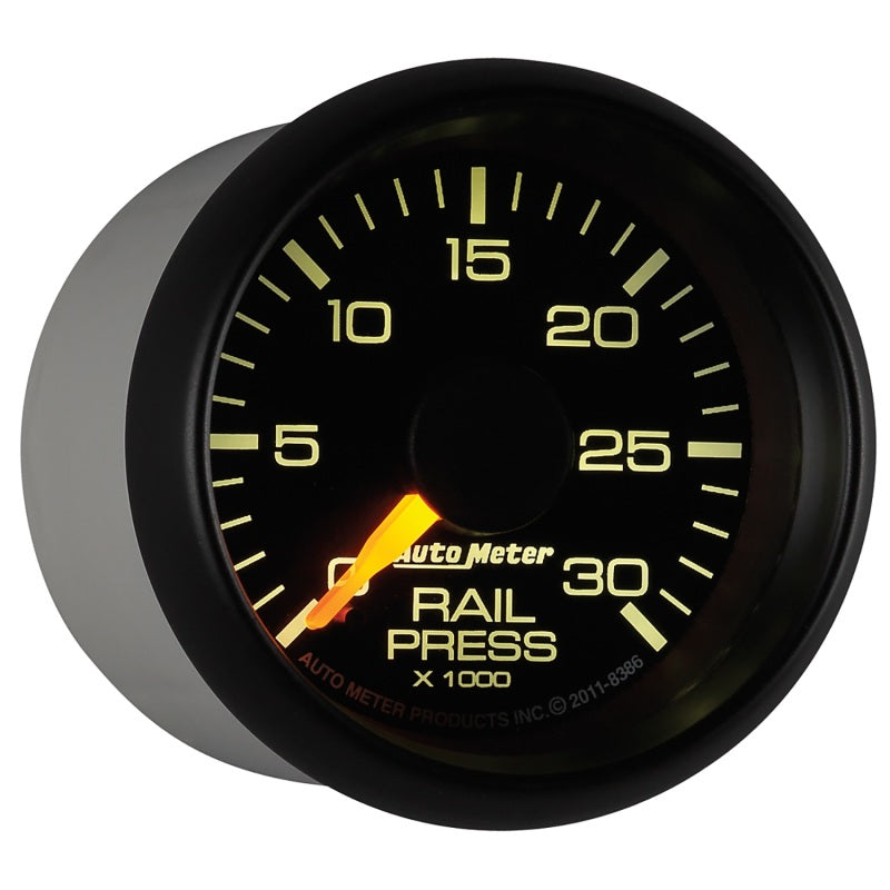 AutoMeter 8386 Autometer Factory Match 52.4mm Digital Stepper Motor 0-30,000 PSI Diesel Fuel Rail Pressure Gauge