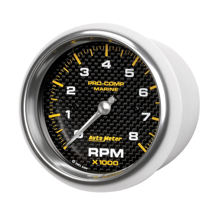 AutoMeter 200779-40 Autometer Marine Carbon Fiber 3-3/8in 8k RPM Tachometer