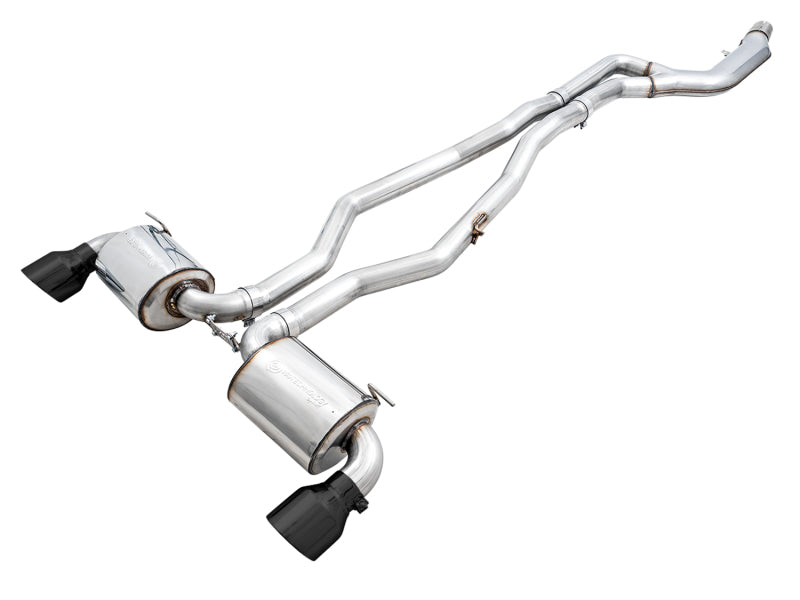 AWE Tuning 3020-33072 AWE 2020 Toyota Supra A90 Non-Resonated Touring Edition Exhaust - 5in Diamond Black Tips