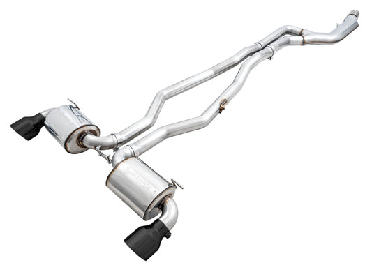 AWE Tuning 3020-33072 AWE 2020 Toyota Supra A90 Non-Resonated Touring Edition Exhaust - 5in Diamond Black Tips