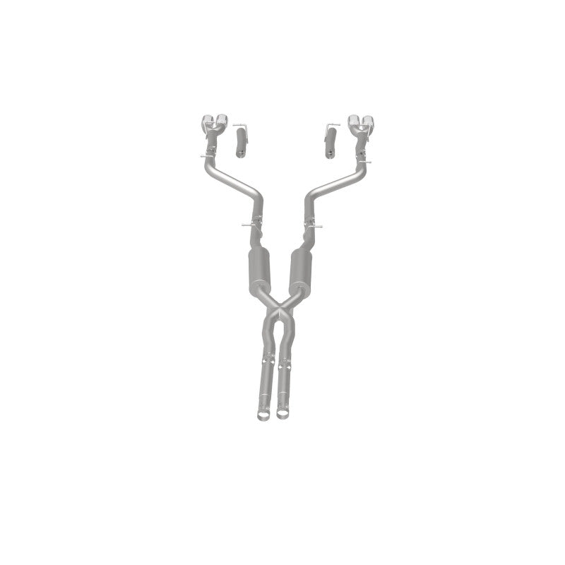 Magnaflow 19217 MagnaFlow Cat-Back, SS, 2.5in, Quad Split Rear 3.5in Tip 2015 Dodge Challenger 3.6L V6