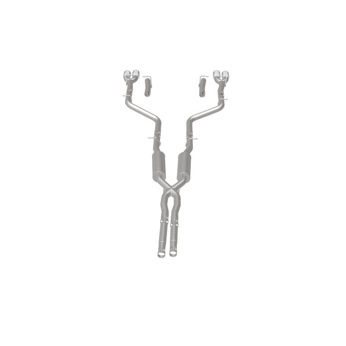 Magnaflow 19217 MagnaFlow Cat-Back, SS, 2.5in, Quad Split Rear 3.5in Tip 2015 Dodge Challenger 3.6L V6