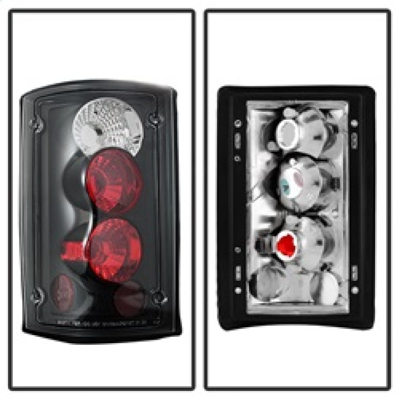 SPYDER 5002914 Spyder Ford Excursion 00-06/Econoline 150/250/350/450/550 95-06 Euro Tail Lights Blk ALT-YD-FEC00-BK