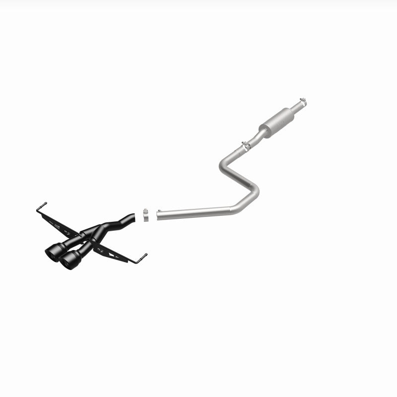 Magnaflow 19455 MagnaFlow 2019 Hyundai Veloster 1.6L 2.5in Center Exit Stainless Steel Cat-Back Exhaust w/Blk Tips