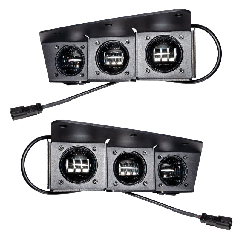ORACLE Lighting 5890-001 21-22 Ford Bronco Triple LED Fog Light Kit for Steel Bumper - White SEE WARRANTY