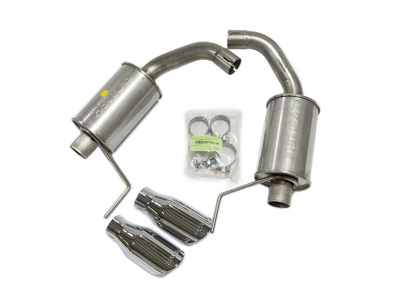 Roush 421837 2015-2024 Ford Mustang 3.7L/2.3L V6/I4 Exhaust Kit w/ Round Tips