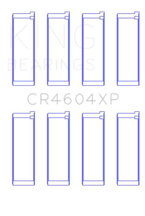 King Engine Bearings CR4604XP.026 King 07-09 Mazdaspeed 3 L3-VDT MZR DISI (t) Duratec High Performance Rod Bearing Set - Size +.025mm