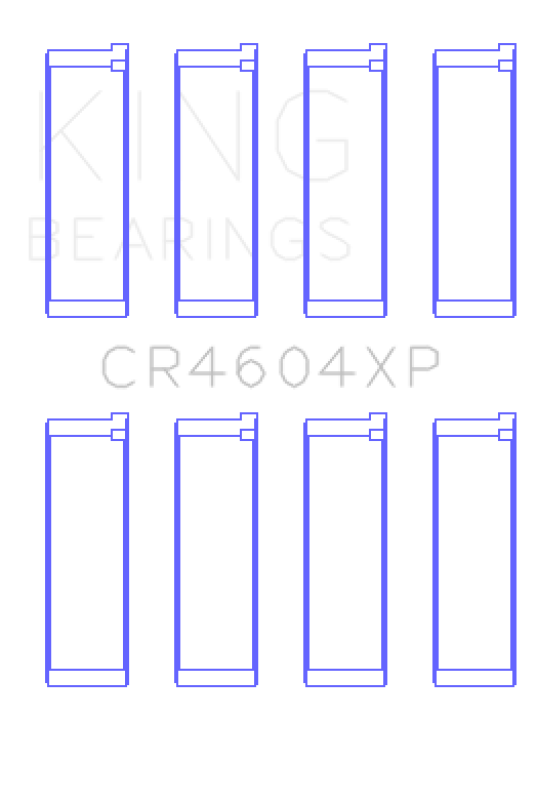 King Engine Bearings CR4604XP0.5 King 07-09 Mazdaspeed 3 L3-VDT MZR DISI (t) Duratec High Performance Rod Bearing Set - Size +0.50mm
