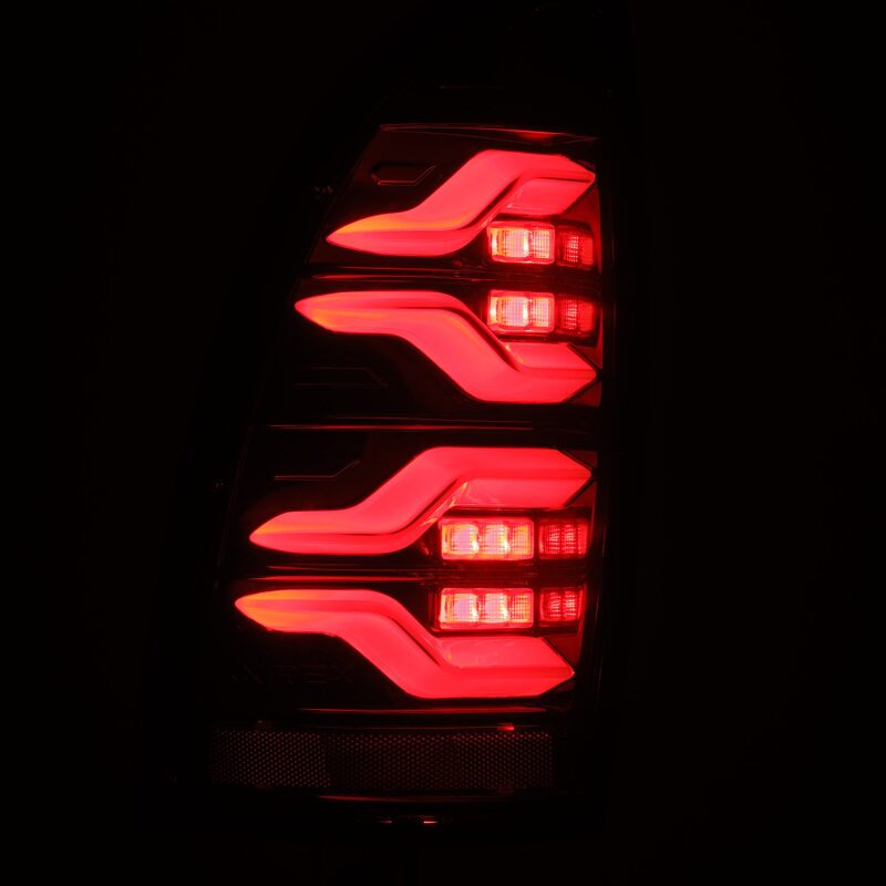 AlphaRex 680050 05-15 Toyota Tacoma LUXX LED Taillights Alpha Blk w/Activ Light/Seq Signal