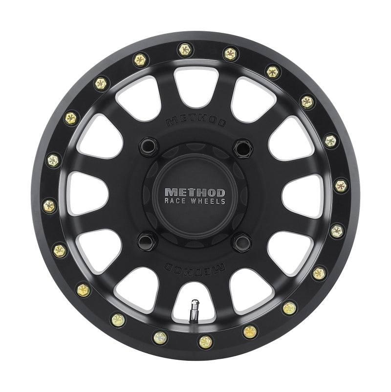 Method Wheels MR40156046551B Method MR401 UTV Beadlock 15x6 / 5+1/53mm Offset / 4x156 / 132mm CB Matte Black Wheel