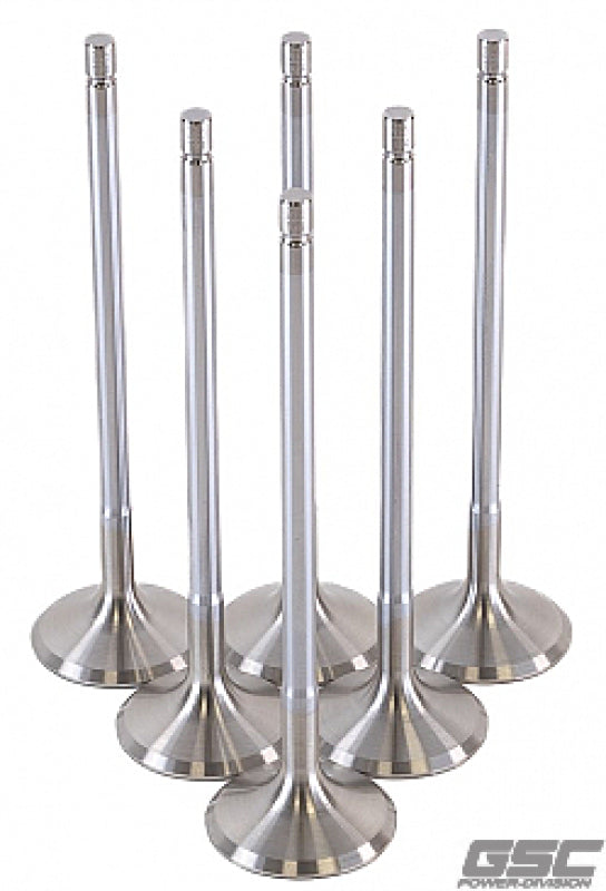 GSC Power Division 2195-6 GSC P-D Toyota G16E-GTS 32mm Head (STD) Chrome Polished Exhaust Valve - Set of 6