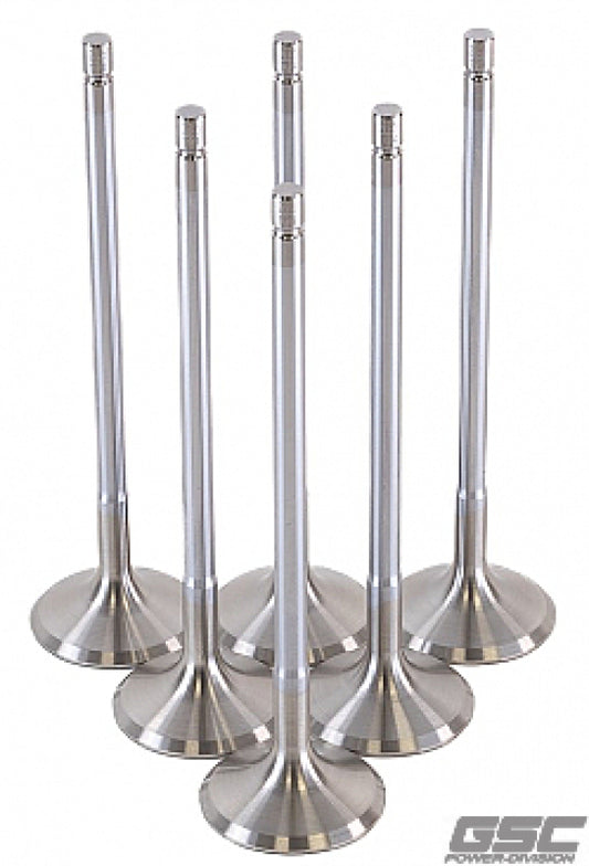 GSC Power Division 2195-6 GSC P-D Toyota G16E-GTS 32mm Head (STD) Chrome Polished Exhaust Valve - Set of 6