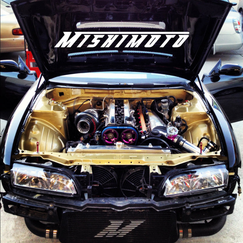 Mishimoto MMINT-UR Universal Silver R Line Intercooler Overall Size: 31x12x4 Core Size: 24x12x4 Inlet / Outle