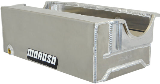 Moroso MOR21330 SBC Sprint Car Alum. Oil Pan - Wet Sump 9.5qts.