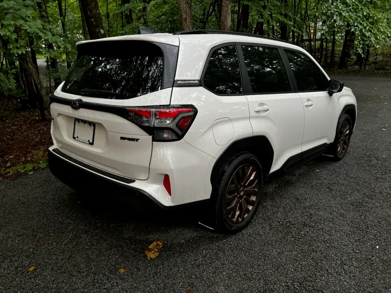 Rally Armor MF132-UR-BLK-RD 2025 Subaru Forester Black UR Mud Flap w/Red Logo