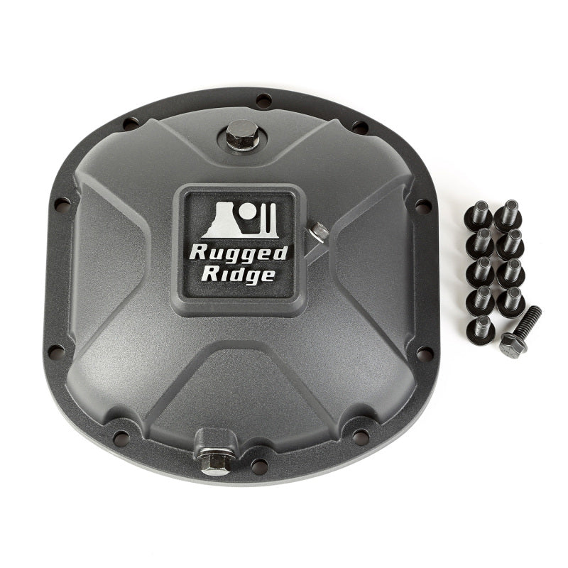 Rugged Ridge 16595.13 Boulder Aluminum Differential Cover Dana 30 Black