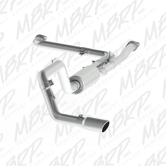 MBRP S5408AL 2016+ Nissan Titan 5.6L XD 4in Tip 3in AL Cat Back Single Side