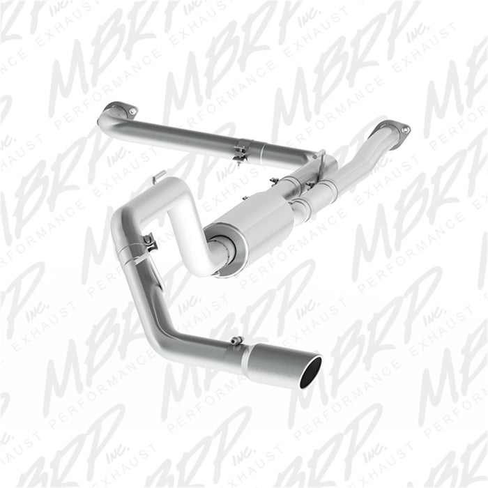 MBRP S5408AL 2016+ Nissan Titan 5.6L XD 4in Tip 3in AL Cat Back Single Side