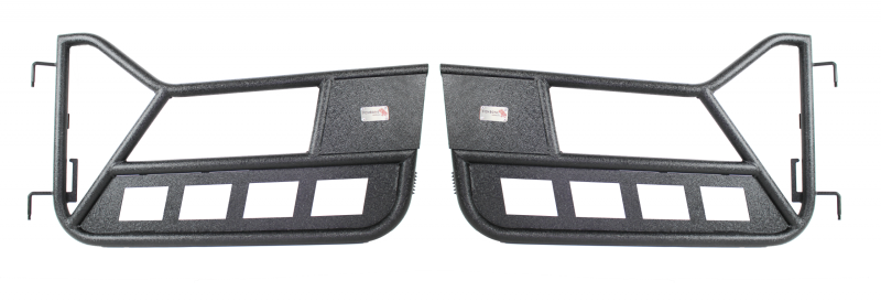 Fishbone Offroad FB24077 97-06 Jeep Wrangler TJ Front Tube Doors - Black Textured Powdercoat Steel