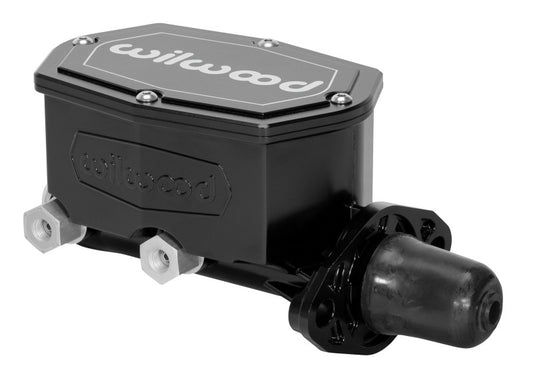 Wilwood 260-14960-BK Compact Tandem Master Cylinder - 1.12in Bore - w/Pushrod (Black)