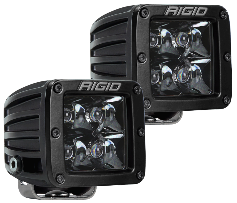 Rigid Industries 202213BLK D-Series Midnight Edition - Spot - Set of 2