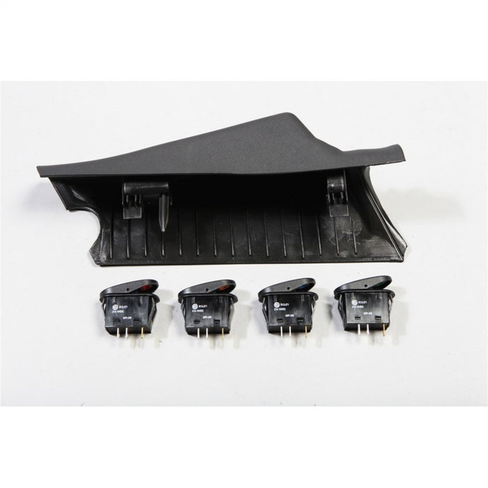 Rugged Ridge 17235.96 A-Pillar 4 Switch Pod Kit Black LHD 11-18 JK