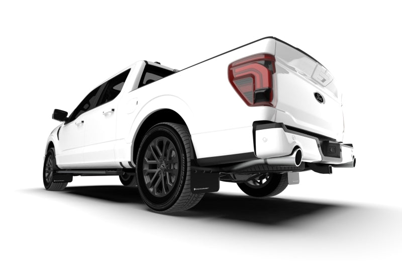 Rally Armor MF115-UR-BLK-WH 21-25 Ford F-150 (Excl. Raptor) Black UR Mud Flap w/White Logo