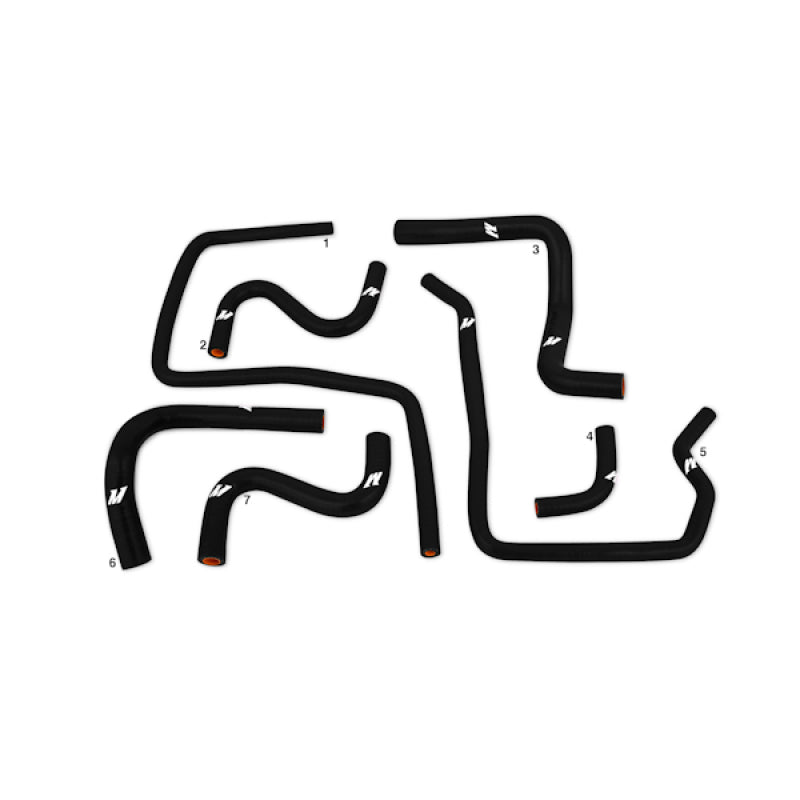 Mishimoto MMHOSE-SUB-ANC4BK 06-07 Subaru STI / 06-07 WRX Black Silicone Ancillary Hoses
