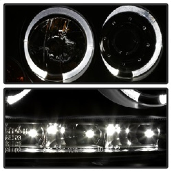 SPYDER 5012098 Spyder Volkswagen GTI 06-09/Jetta 06-09 Halogen Model Only - LED Halo DRL Black PRO-YD-VG06-HL-BK