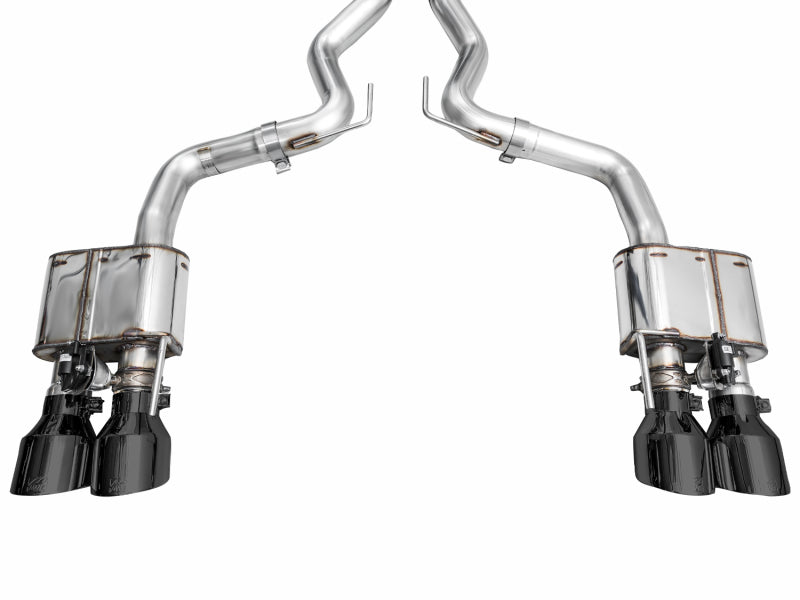 AWE Tuning 3025-43375 AWE 2024 Ford Mustang Dark Horse S650 RWD SwitchPath Catback Exhaust w/ Quad Diamond Black Tips