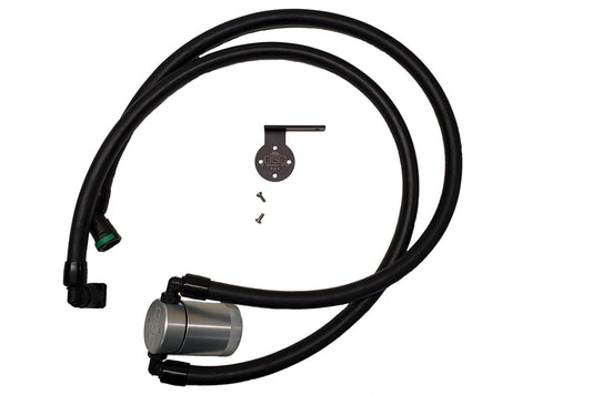 J&L 3028P-C 2021-2025 Ford F-150 3.5L Passenger Side Oil Separator 3.0 - Clear Anodized