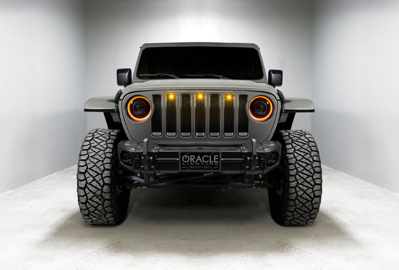 ORACLE Lighting 5839-023 Oracle Jeep JL/Gladiator JT Oculus Bi-LED Projector Headlights - Amber/White Switchback