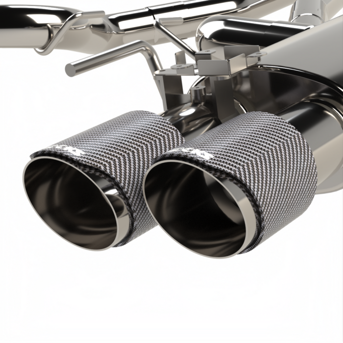 Kooks Headers 11514570 Kooks 18-24 Ford Mustang GT 5.0 3in. Valved Touring Cat-Back Exhaust - Carbon Tips