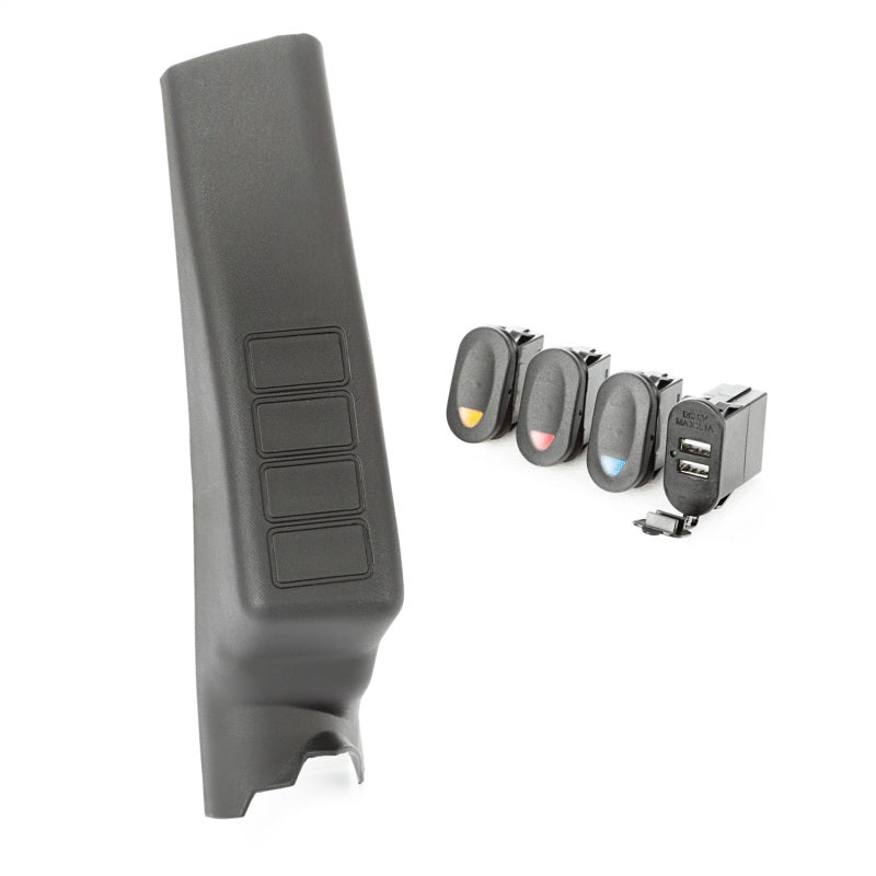 Rugged Ridge 17235.98 A-Pillar Pod Kit 3 Switch USB 11-18 JK/JKU
