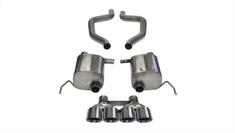 CORSA Performance 14766 Corsa 17-19 Chevy Corvette Z06 (Grand Sport Only) 3in Axle Back Xtreme Exhaust Pol Quad 4.5in Tip